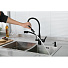 Смеситель для кухни, Gappo, гибкий излив, с картриджем, с подключением к фильтру, черный, G4398-16 - фото 12