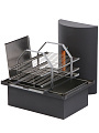Коптильня 2 яруса, 55х38.5х38.5 см, сталь, 1.5 мм, с гидрозатвором, Grillux, Smoky Lux, ВЗР2265-1 - фото 4