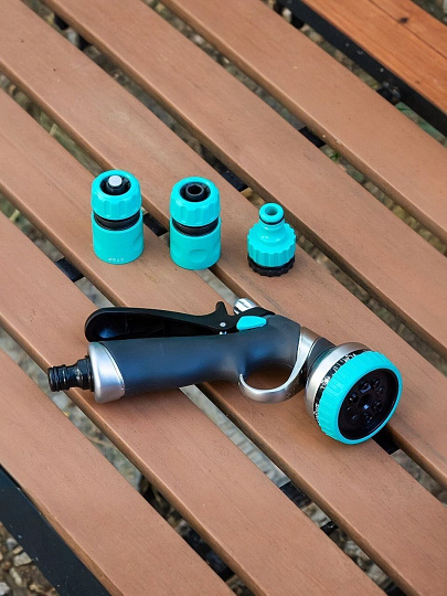 Распылитель-пистолет 8 режимов, быстросъемный, Kalipso, DY2372