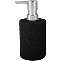 Дозатор для жидкого мыла, Plast team, Black, пластик, 9х7.8х17 см, 330 мл, черный