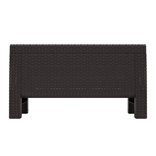 Стол пластик, Альтернатива, Ротанг-плюс, 76.5х57х42 см, мокко, М8841