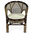Мебель садовая Java, браун, стол, 84 см, 4 кресла, подушка песочная, 95 кг, 11/05 Б - фото 3