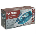 Утюг Delta, DL-756, 2200 Вт, керамика, антинакипь, 1.8 м, белый с зеленым - фото 4