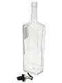 Бутылка для масла, стекло, 1 л, с пластиковым дозатором, прозрачная, 02800-00001 - фото 6