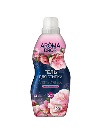 Гель для стирки Aroma Drop, 1 л, универсальный, Цветочный микс 2в1