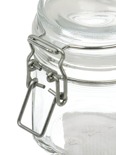 Банка для сыпучих продуктов, стекло, 350 мл, с крышкой, с бугельным замком, 03335-00001