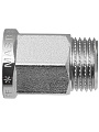 Удлинитель 1/2'', г-ш, никель, латунь, 25 мм, шестигранный, MasterProf - фото 3