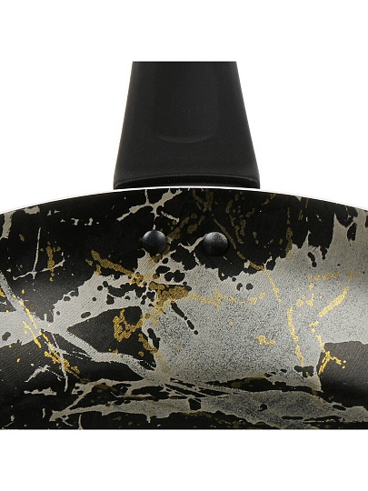 Сковорода алюминий, 28 см, антипригарное покрытие, Vari, Laurent, черный мрамор, LART23128