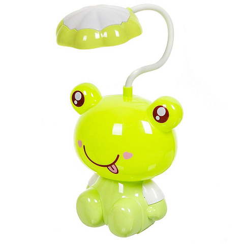 Светильник-ночник Лягушка, настольный, пластик, с USB зарядкой, зеленый, SPE16769-559-3