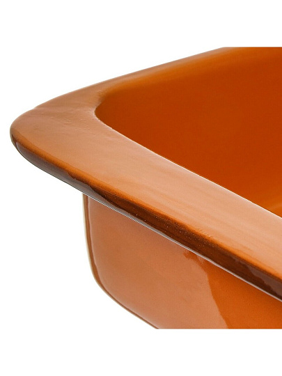 Форма для запекания керамика, 24х41.5х6.5 см, 4 л, прямоугольная, Борисовская керамика, ОБЧ00004460