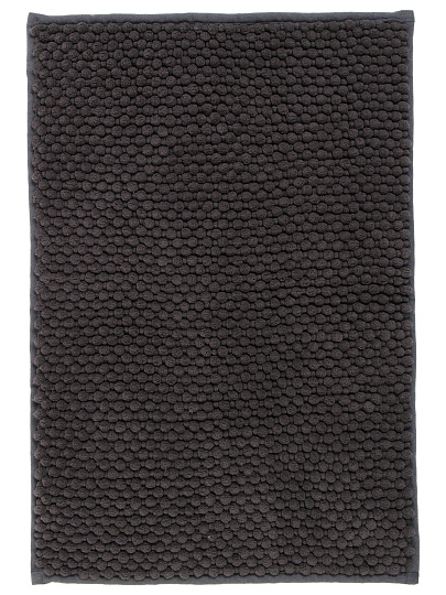 Коврик для ванной, 0.4х0.6 м, полиэстер, серо-синий, Silvano, Super Bobbel, Y4-11235