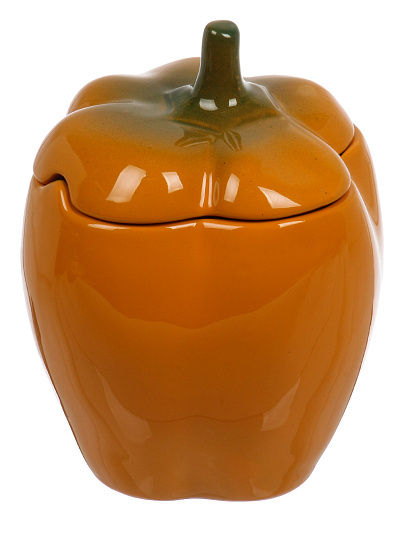 Горшок для жаркого керамика, 0.65 л, желтый, Борисовская керамика, Перец, ОБЧ00029083