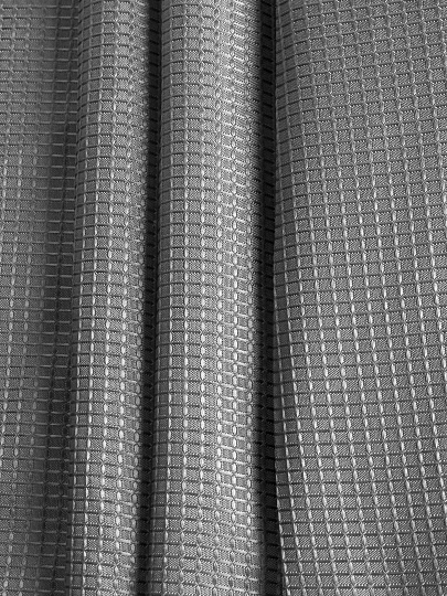 Штора для ванн 180х180 см, ПЭ, Однотонная серая, с люверсами, Y4-11158