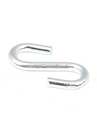 Крюк S-образный, белый цинк, 3 мм, 5 шт, 030710