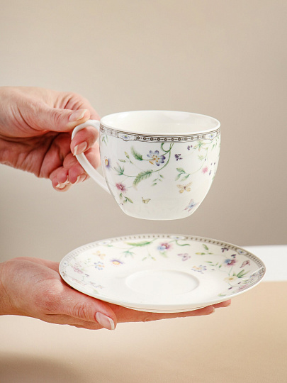 Набор чайный фарфор, 12 предметов, на 6 персон, 280 мл, Balsford, Мануэла, 181-44032, подарочная упаковка