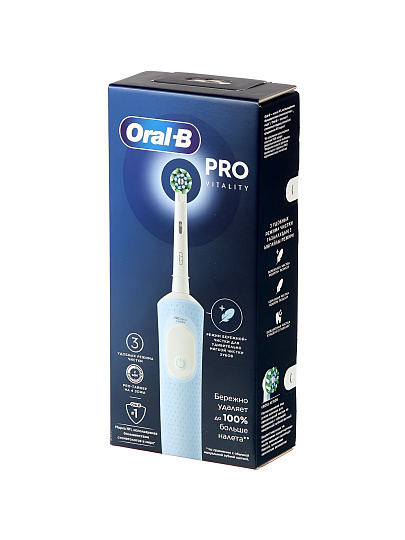 Зубная щетка электрическая, Oral-B, Vitality Pro, средней жесткости, тип 3708, D103.413.3, Blue