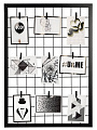 Органайзер настенный для фото и заметок, с прищепками, 47х67 см, черный, Y4-13570 - фото 4