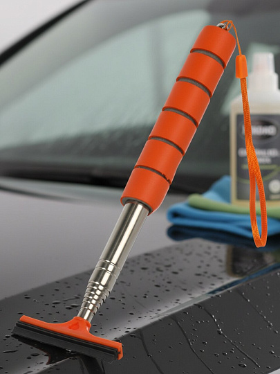 Водосгон телескопический, 21.5х97.5 см, автомобильный, с длинной ручкой, Li-Sa, 48796