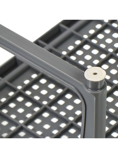 Подставка универсальная, пластик, 1 секция, 30х19х17 см, серая, Violet, Ротанг, 750018