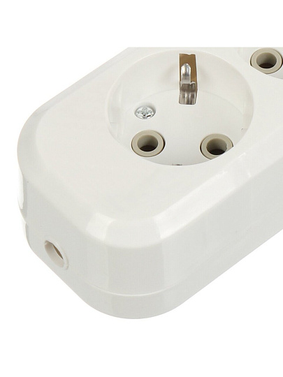 Колодка розеточная 5 гнезд, с заземлением, 16 А, без выключателя, IP20, General Lighting Systems, Easy GSB-16-5-G-IP20, 470059