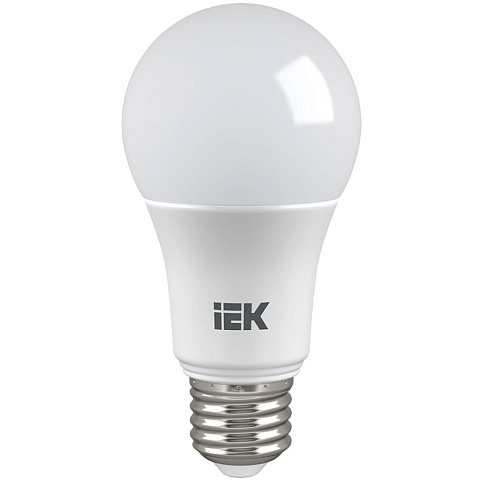 Лампа светодиодная E27, 13 Вт, 75 Вт, 230 В, груша, 3000 К, свет теплый белый, IEK, A60, LED