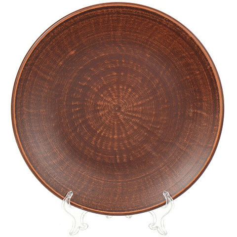 Тарелка обеденная, керамика, 25 см, круглая, в ассортименте