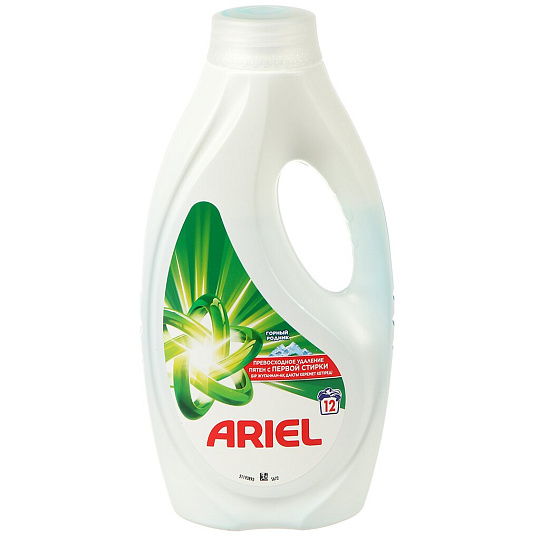 Гель для стирки Ariel, 0.78 л, для цветного и белого белья, Горный родник