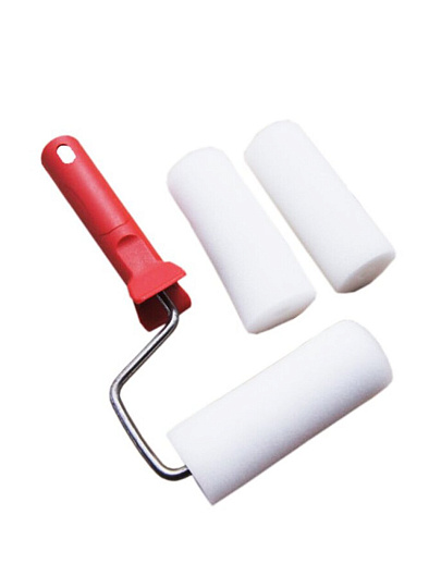 Валик малярный +2 шубки, поролон, 100 мм, с бюгелем