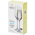 Бокал для шампанского, 220 мл, стекло, 2 шт, Bohemia, Alca, 91L/1SI12/0/00000/220-264 - фото 3