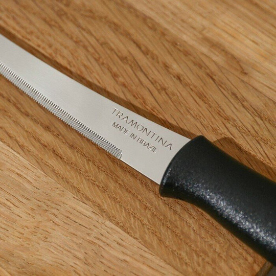 Нож кухонный Tramontina, Athus, для томатов, нержавеющая сталь, 12.5 см, рукоятка пластик, 23088/905-TR