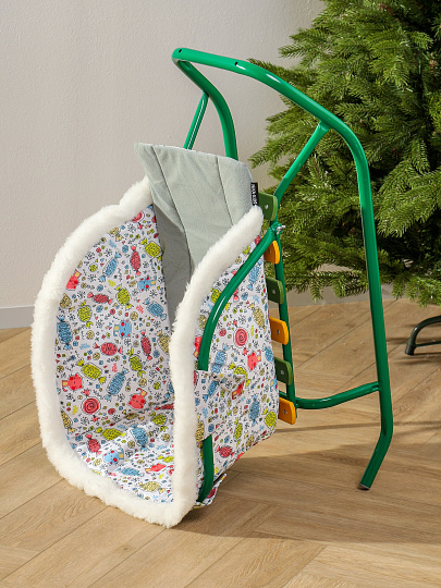 Матрасик универсальный для санок, 68х29х38 см, конфетки, Nika, СС2-3/К